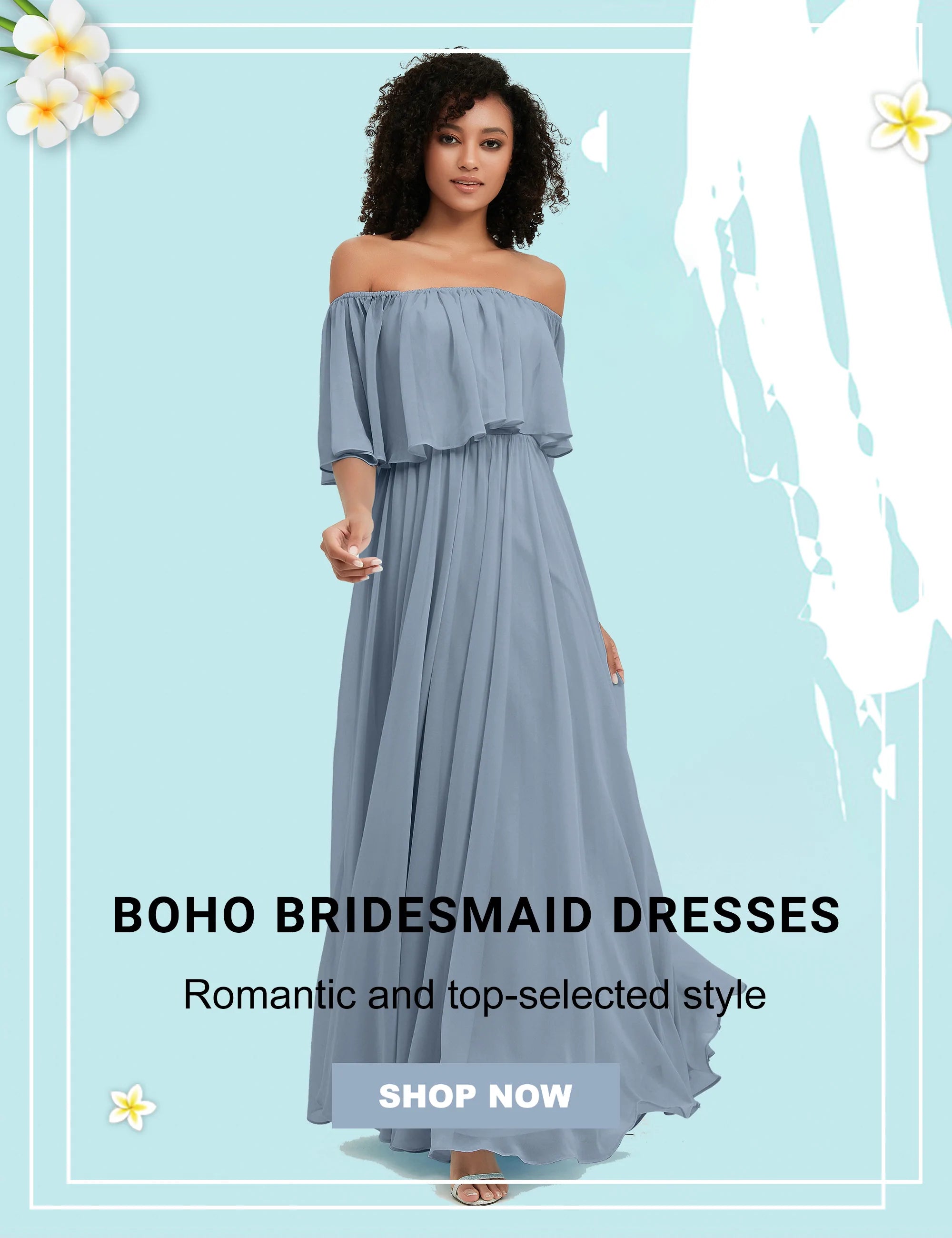 Chic Boho Bridesmaid Dresses in 70 Colors  DUNTERY UK