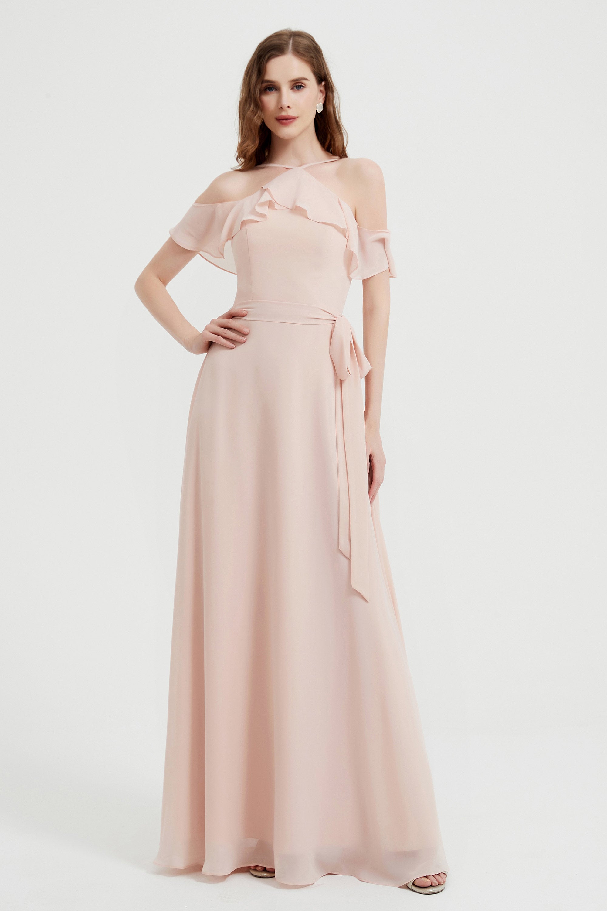 Halter Neck Bridesmaid Dresses Uk Halter Neck Satin Bridesmaid Dress Black   Six Stories