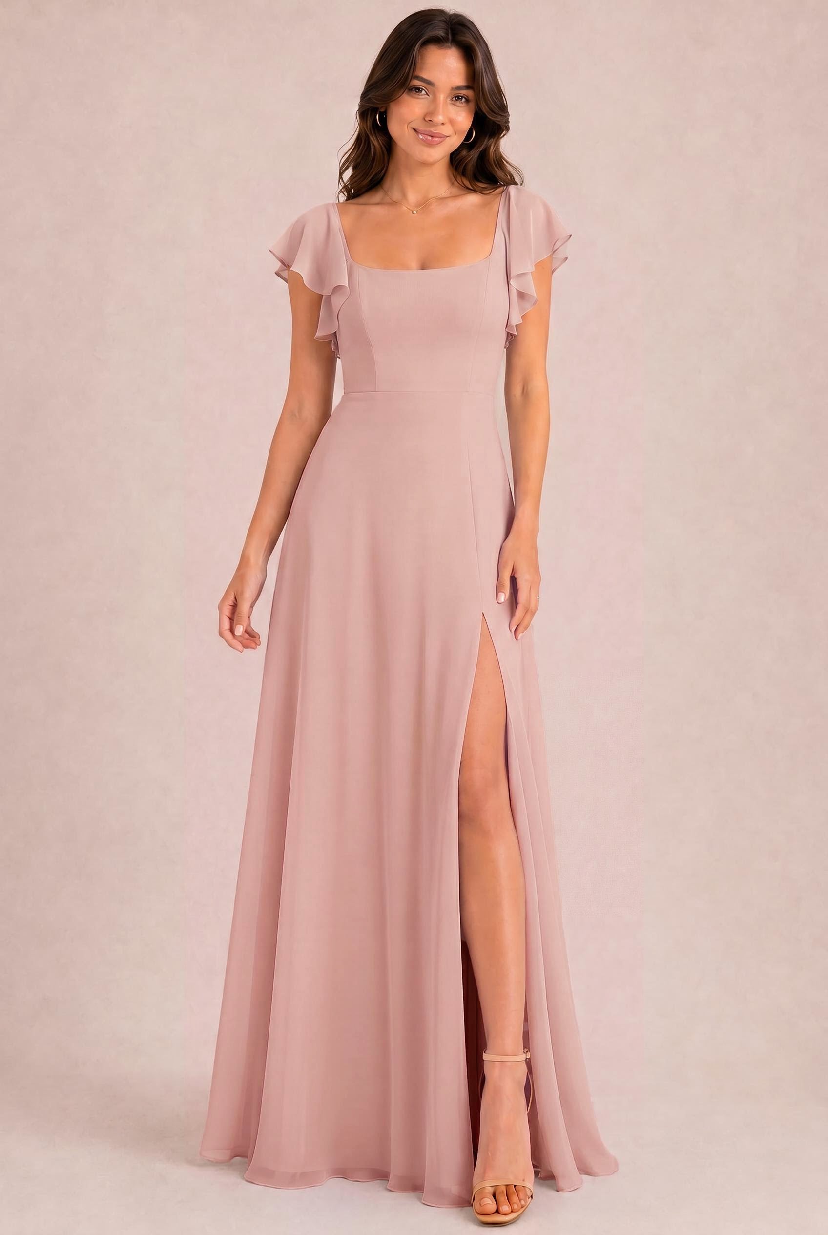 dusty rose bridesmaid dresses uk Chiffon A-Line Dress Rand Satin dress Jessica McClintock | Dresses Silk Satin Colors:Black 514