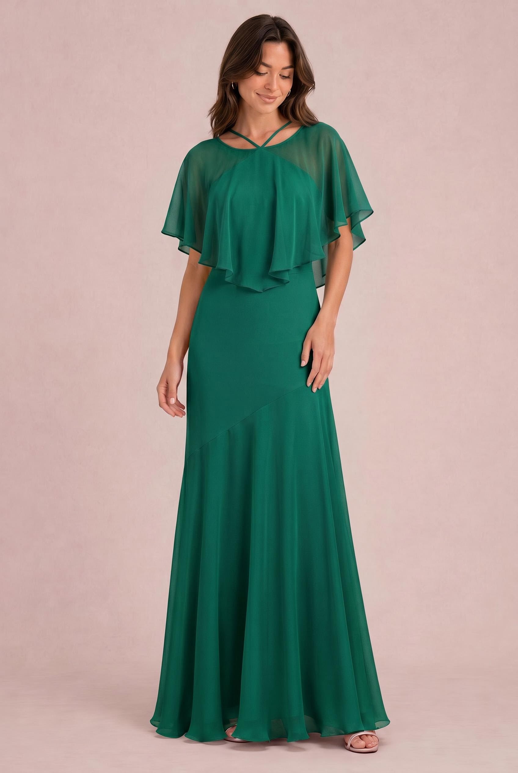Chiffon Mermaid Bridesmaid Dress