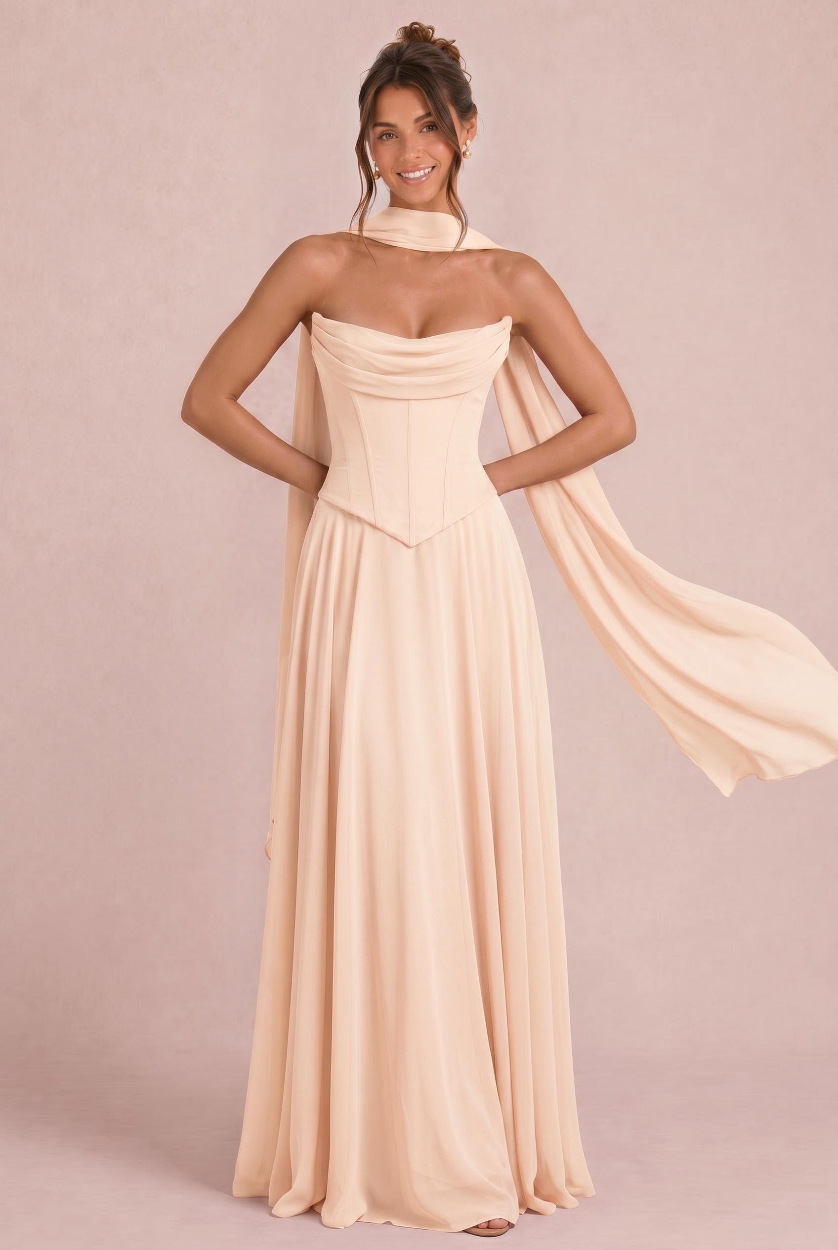 cream bridesmaid dresses uk Theia Color:Champagne-Gold loungewear for women Best princess party venues