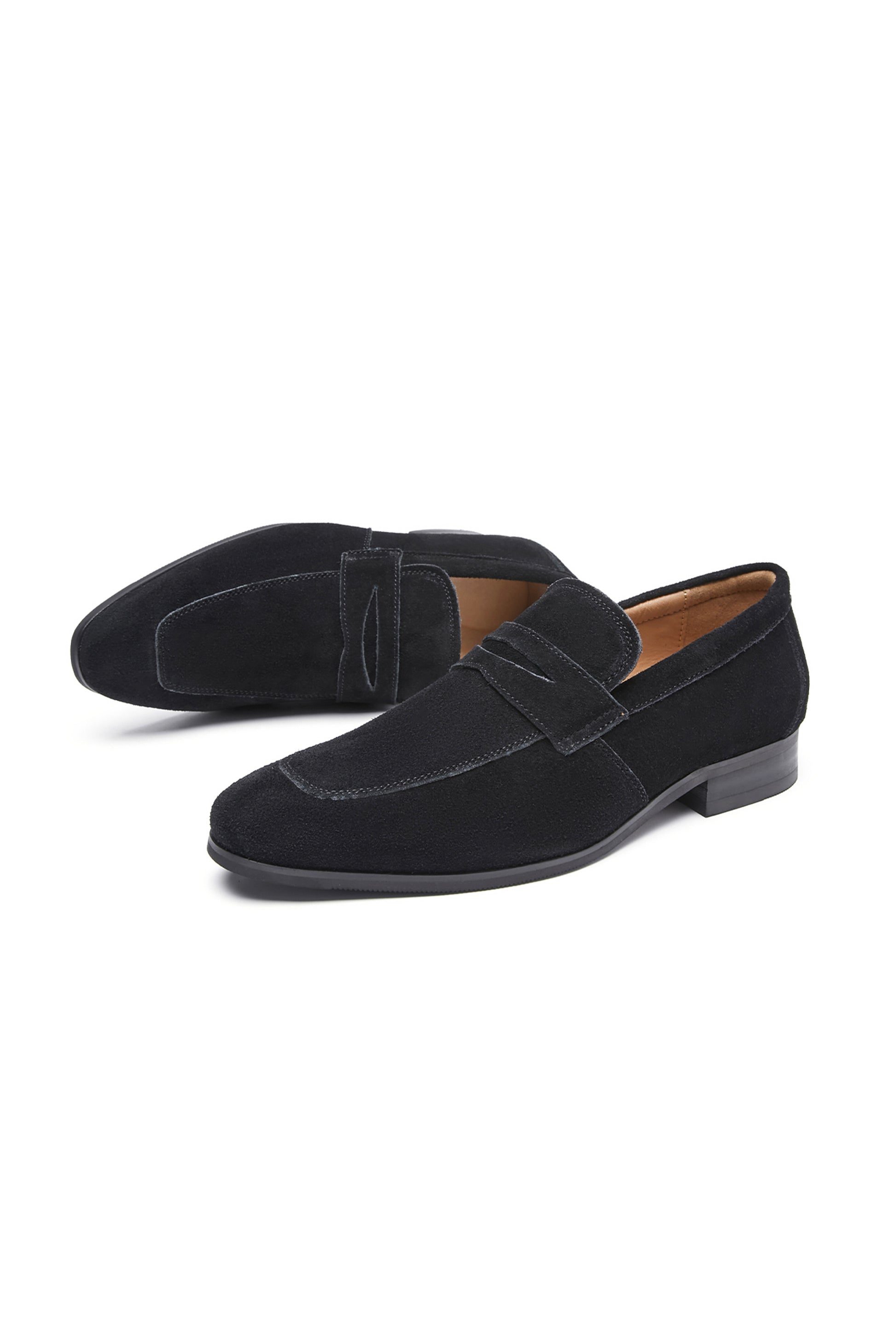 Simple black loafers online