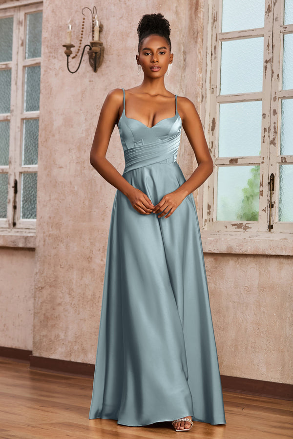 Dusty Blue Affordable Bridesmaid Dresses in 70 Colors 100 Styles Page 3 DUNTERY UK