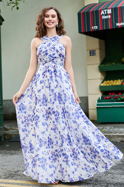 [Violet Floral Print]
