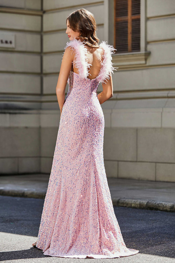 Elegant Blushing Pink Prom Dresses 2022 Ball Gown Scoop Neck Beading Pearl  Rhinestone Sequins Butterfly Lace