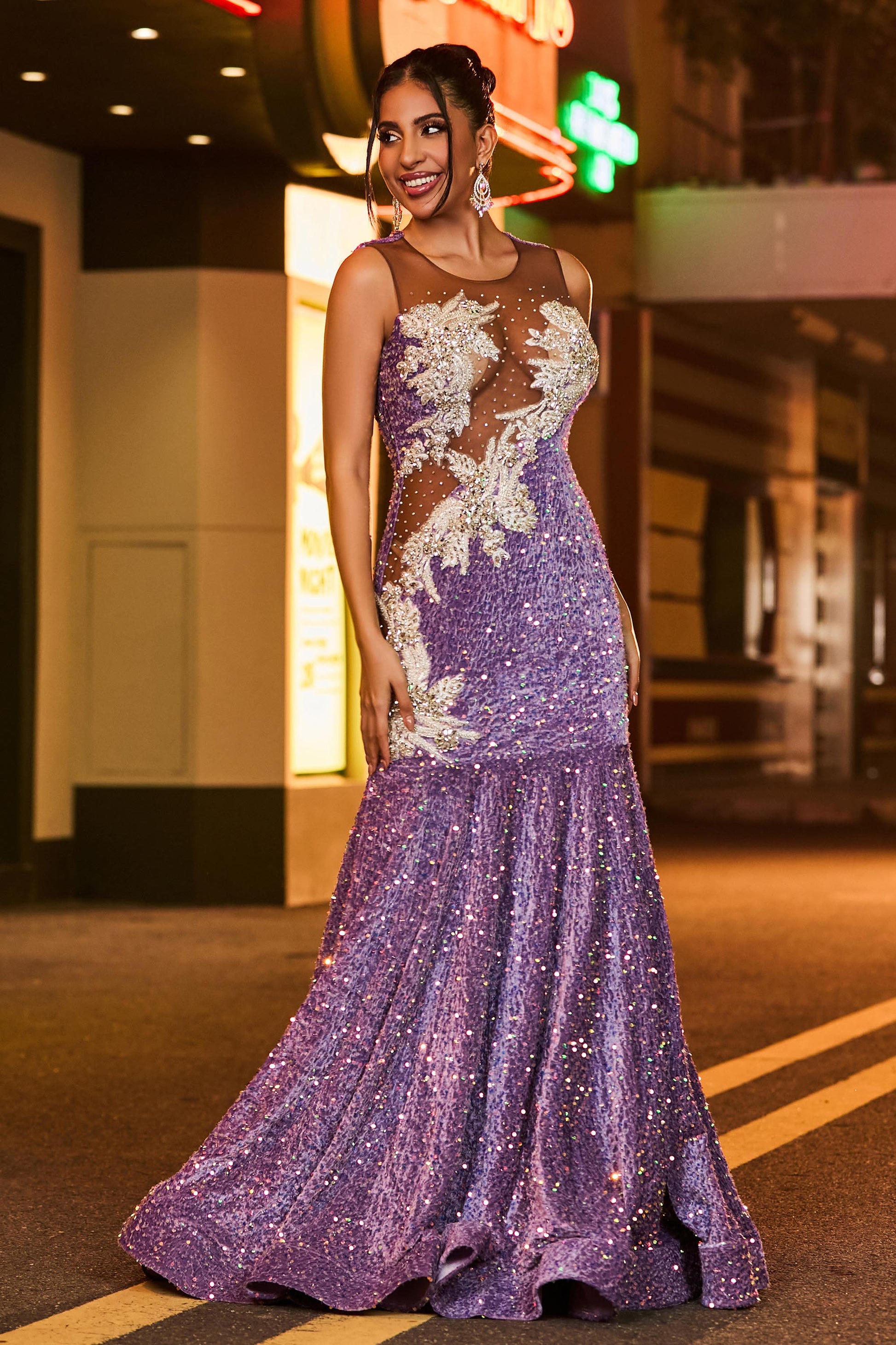 glitter long dresses uk Sequin Dress With Bling Prom Dresses Uk Rachel Allan 70872 Long Formal Beaded Glitter Prom Dress