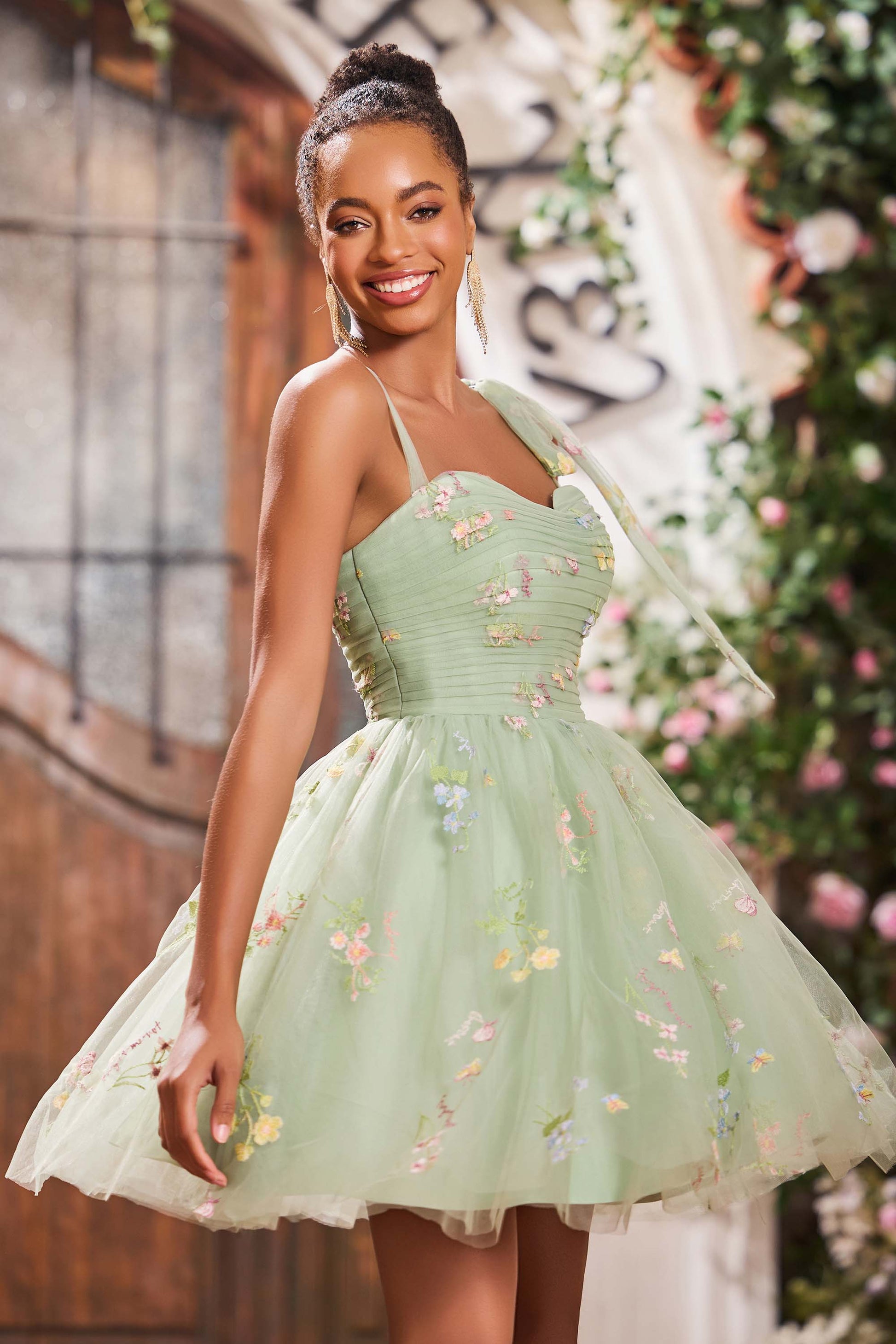 Sweetheart Bow Straps Applique Knee-Length Dresses DUNTERY UK Sweetheart Bow Straps Applique Knee-Length Dresses DUNTERY UK