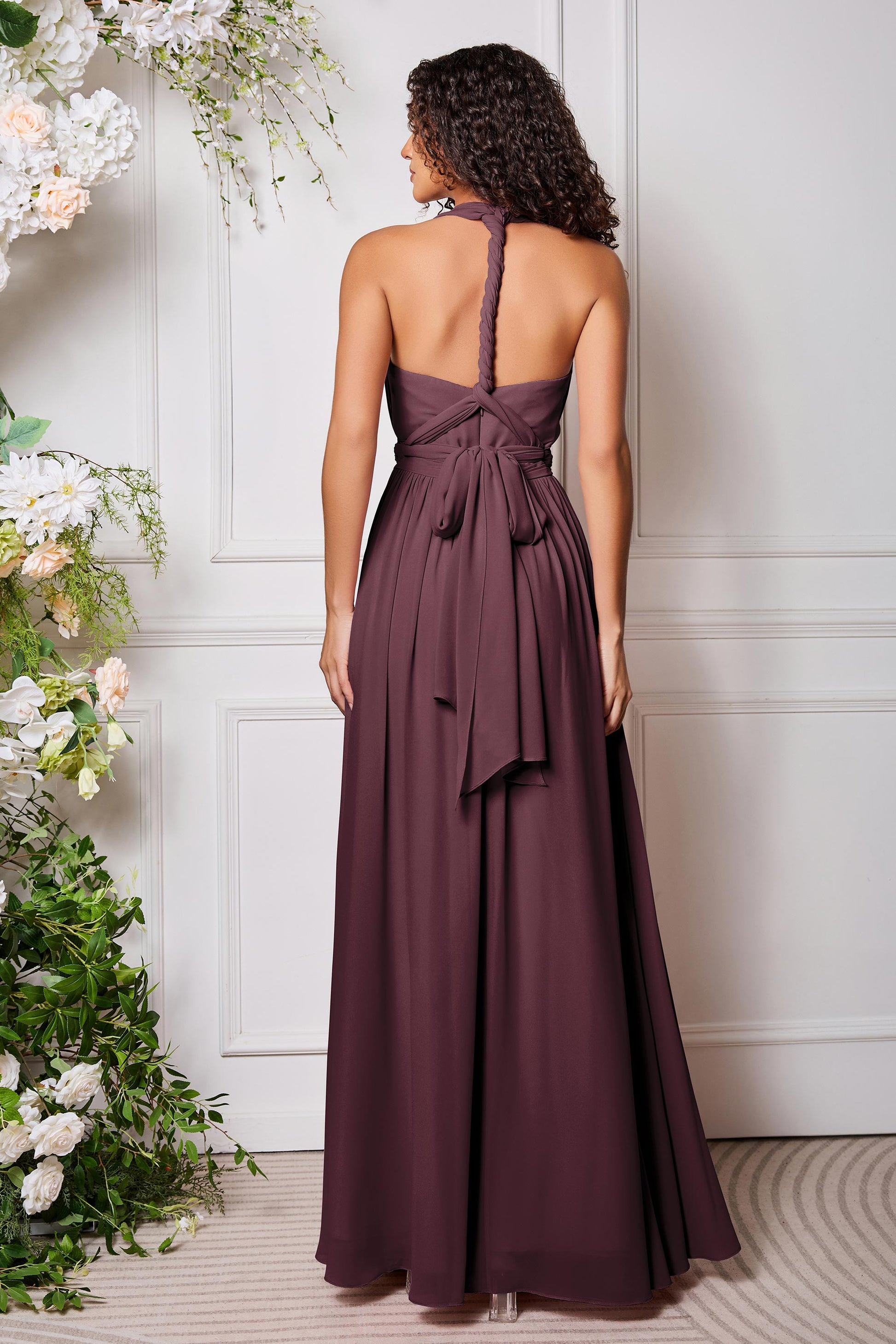 Duntery Sleeveless Chiffon Long Versatile Dresses, Olive-Green Duntery Sleeveless Chiffon Long Versatile Dresses, Olive-Green