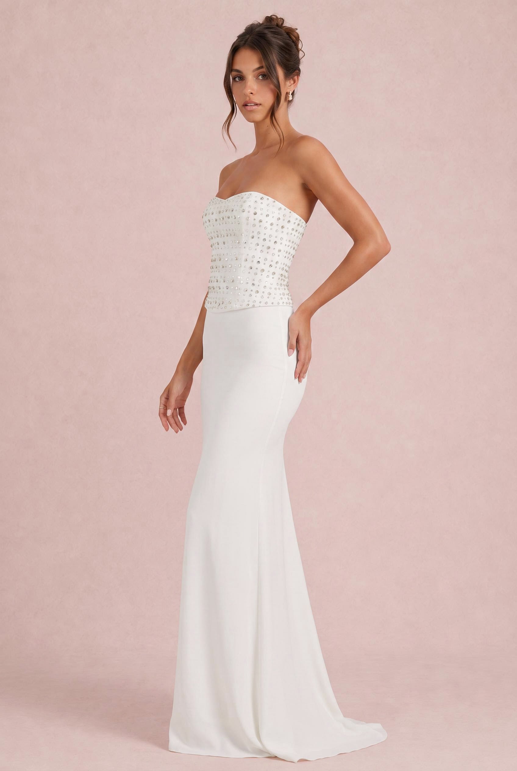 Beaded Corset Bridesmaid Dresses