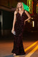 Sparkly Sequins Plunging V-neck Mermaid Gown