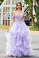 A-Line Princess Ruffles Tulle Ball Gown