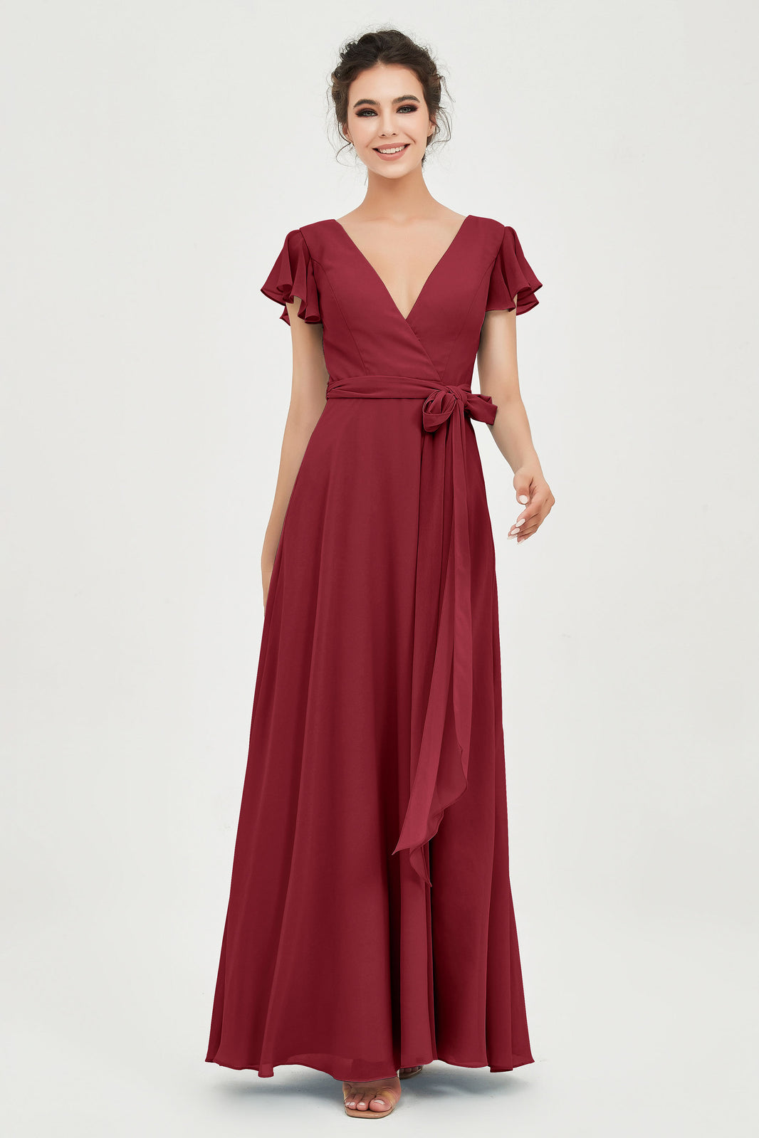 Burgundy Affordable Bridesmaid Dresses in 70 Colors 100 Styles – DUNTERY UK