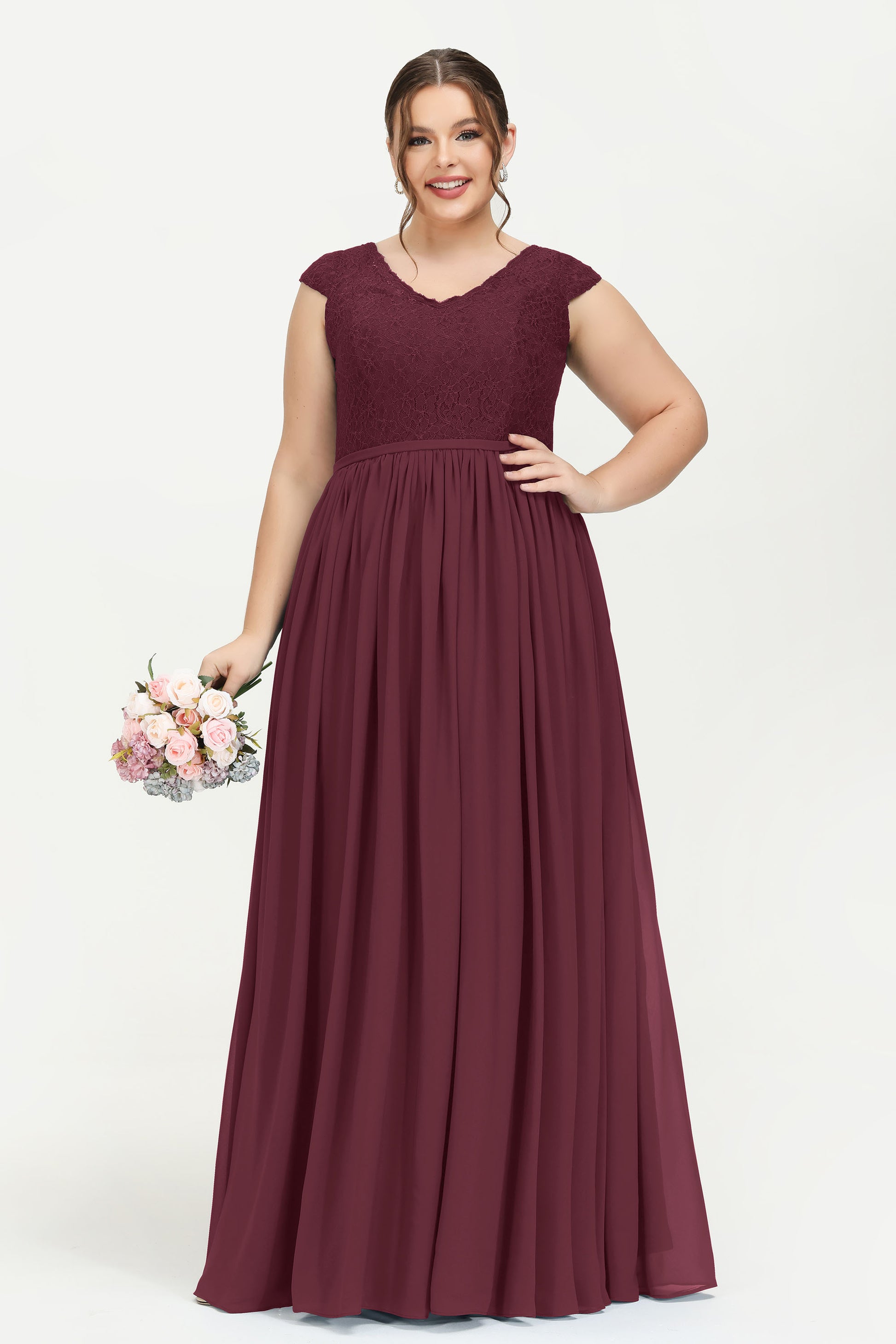 Double V-neck Empire Waist A-line Maxi Dress DUNTERY UK Double V-neck Empire Waist A-line Maxi Dress DUNTERY UK